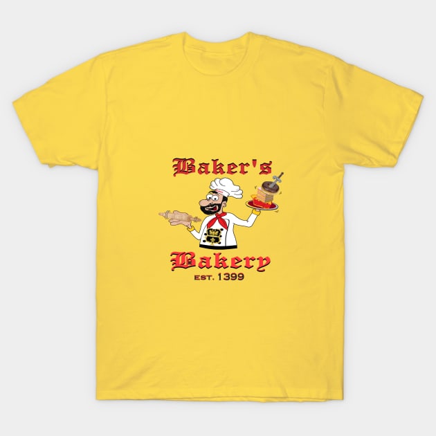 Baker's Bakery T-Shirt by KJKlassiks